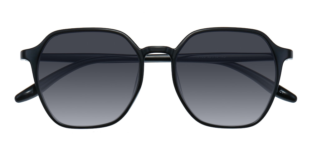 Broderick Black Polygon TR90 Sunglasses