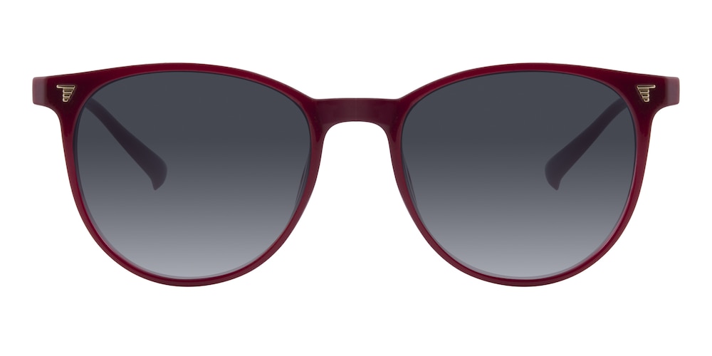 Chamomile Red Round TR90 Sunglasses