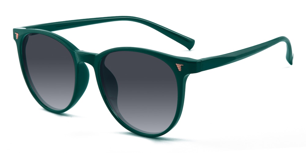 Chamomile Green Round TR90 Sunglasses
