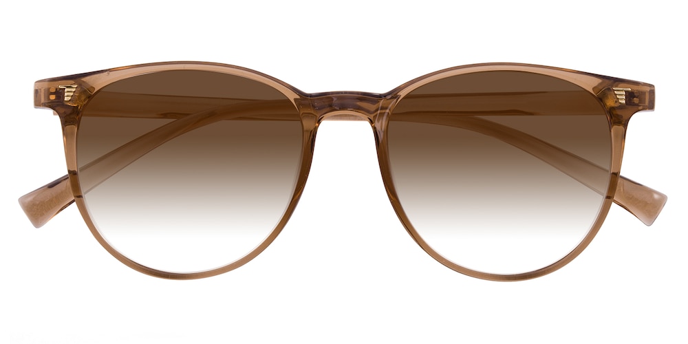 Chamomile Brown Round TR90 Sunglasses