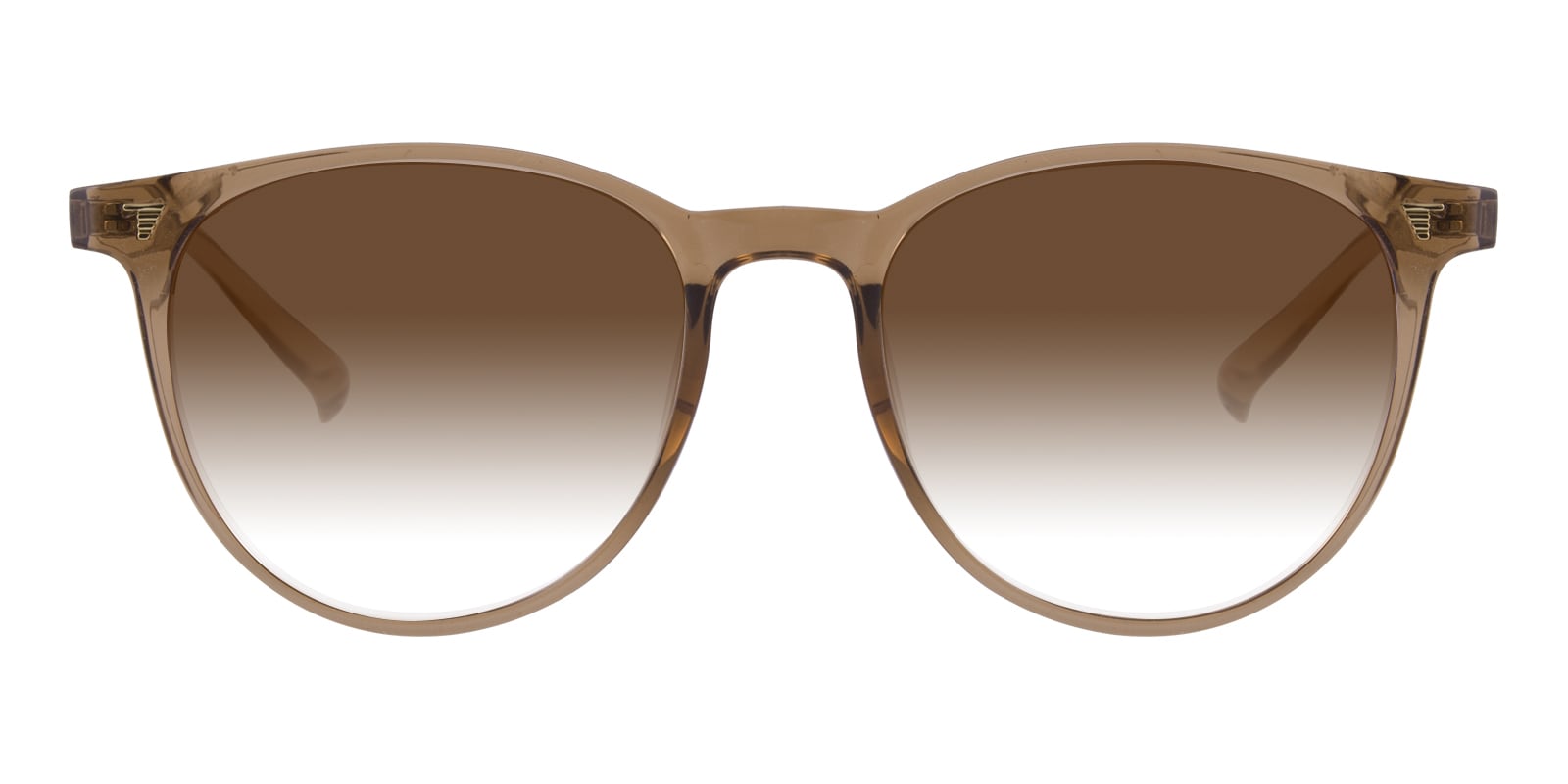 NS1002BRFBRL PC Brown Frame with Brown Glass Lens Sunglasses