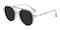 Doyle Gray/Silver Aviator TR90 Sunglasses