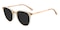 Berenice Champagne/Golden Round TR90 Sunglasses