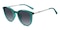 Berenice Green/Silver Round TR90 Sunglasses