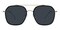 Fayetteville Black/Golden Aviator TR90 Sunglasses