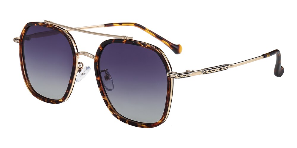 Fayetteville Tortoise/Golden Aviator TR90 Sunglasses