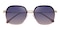 Angela Purple Polygon TR90 Sunglasses