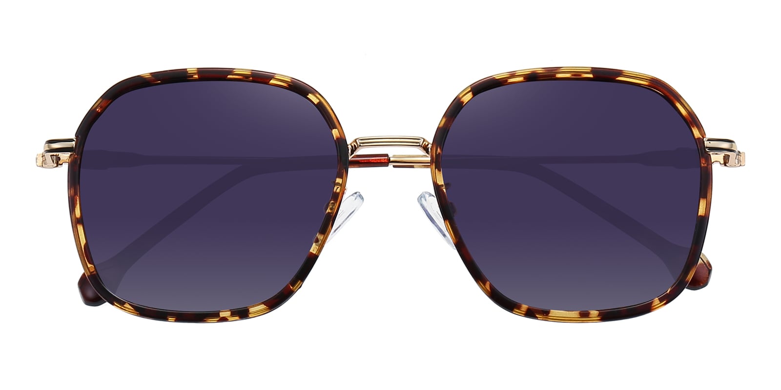 Polygon Sunglasses, Full Frame Tortoise/Golden TR90,Metal - SUP1301