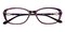 Abina Purple Rectangle TR90 Eyeglasses