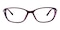 Abina Purple Rectangle TR90 Eyeglasses