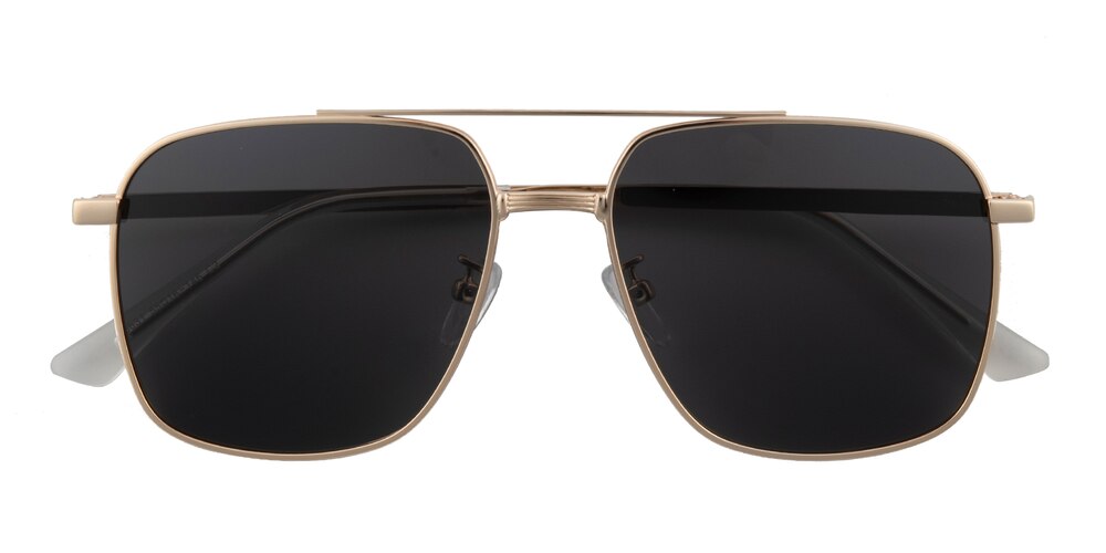 Swift Golden Aviator Metal Sunglasses