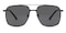 Swift Black Aviator Metal Sunglasses