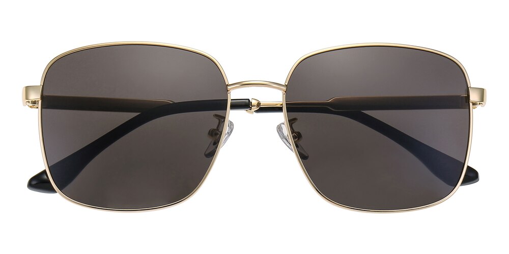 Portgas Golden Square Metal Sunglasses