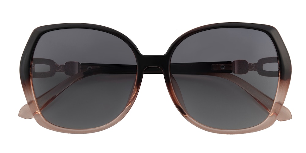 Stowe Brown Oval TR90 Sunglasses