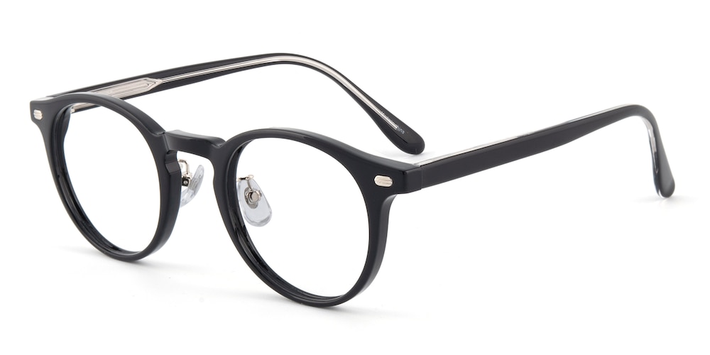 Tupelo Black Round TR90 Eyeglasses