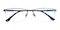 Yves Gunmetal Rectangle Titanium Eyeglasses