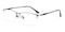 Yves Gunmetal Rectangle Titanium Eyeglasses