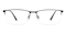 Yves Black Rectangle Titanium Eyeglasses