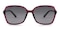 Violet Striking Purple Oval TR90 Sunglasses