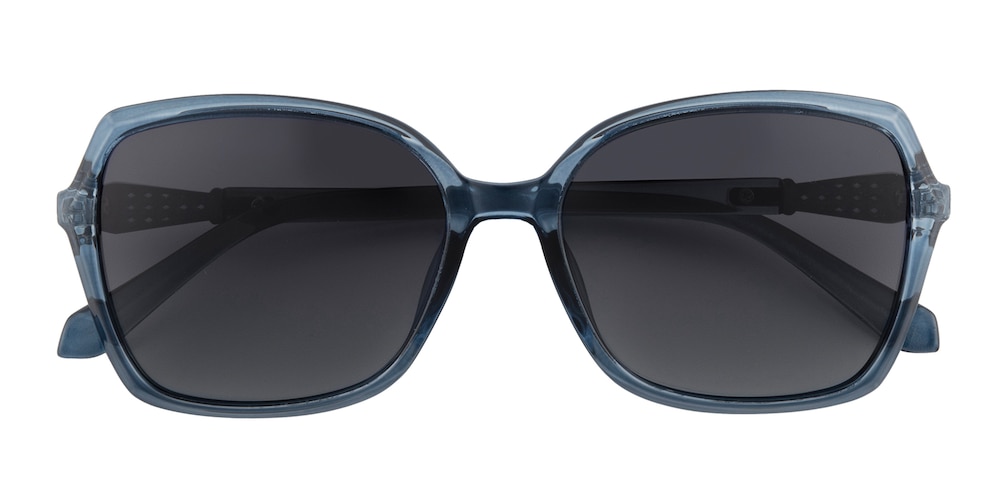 Violet Cendre Blue Oval TR90 Sunglasses