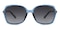 Violet Cendre Blue Oval TR90 Sunglasses