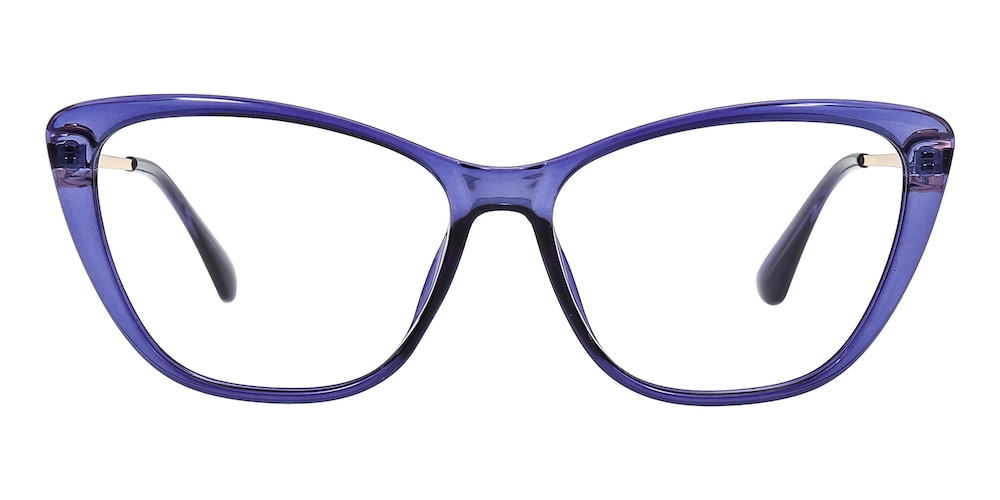 Odelette Purple/Golden Cat Eye TR90 Eyeglasses