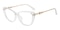 Odelette Crystal/Golden Cat Eye TR90 Eyeglasses
