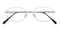 Natalie Silver Oval Titanium Eyeglasses