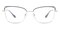 Verna Skyrocket/Silver Cat Eye Metal Eyeglasses