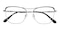 Winni Black/Silver Cat Eye Metal Eyeglasses