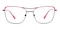Winni Raspberry/Black Cat Eye Metal Eyeglasses
