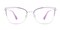Susanna Iris Orchid/Silver Cat Eye Metal Eyeglasses
