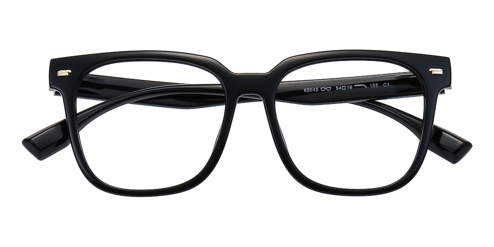 FortMyers Black Square TR90 Eyeglasses
