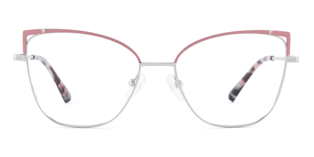 Adelaide Silver/Mauveglow Cat Eye Metal Eyeglasses