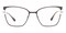 Pearl Chocolate/Silver Cat Eye Metal Eyeglasses