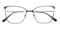 Pearl Set Sail/Silver Cat Eye Metal Eyeglasses
