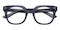Weymouth Folkstone Gray Square Acetate Eyeglasses
