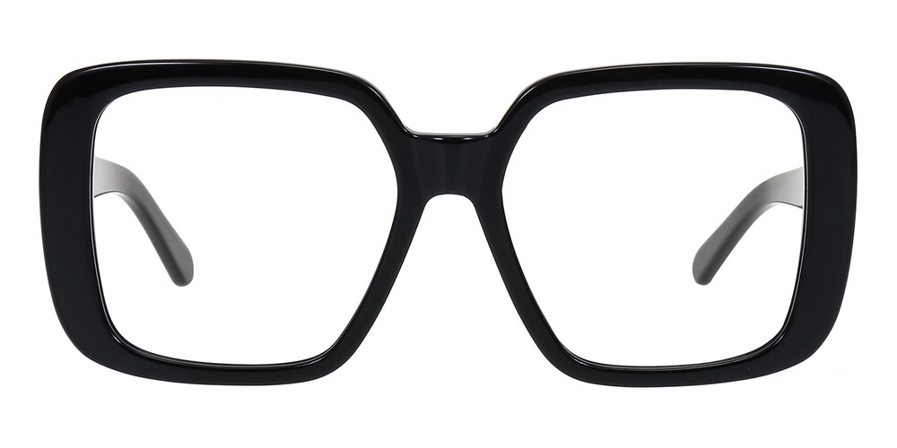 Candance Black Square Acetate Eyeglasses