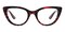 Daphne Red Tortoise Cat Eye Acetate Eyeglasses