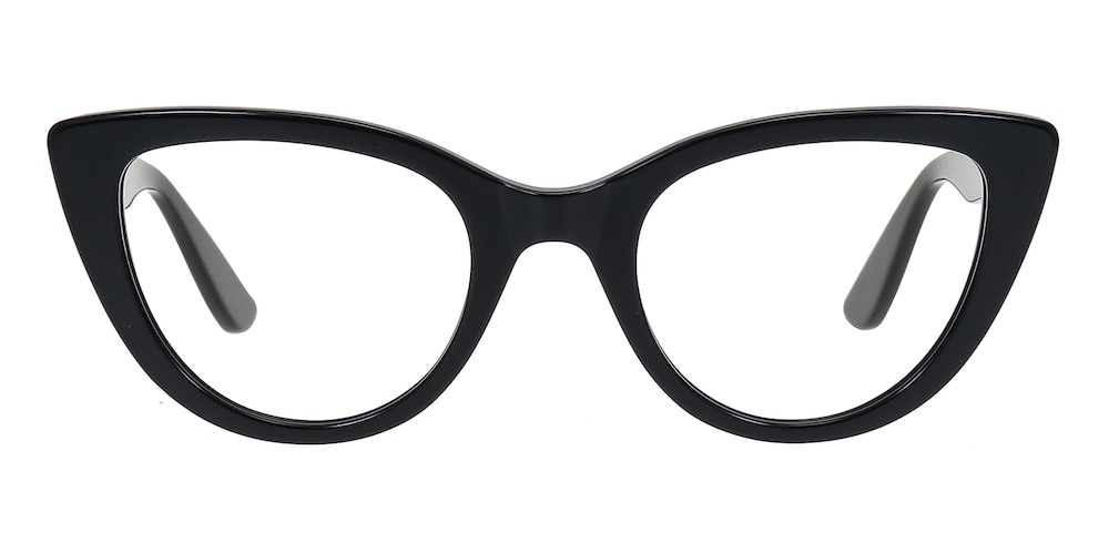 Daphne Black Cat Eye Acetate Eyeglasses