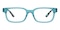 Warren Cyan/Green Tortoise Rectangle Acetate Eyeglasses