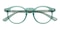 Saxon Sea Green Round Acetate Eyeglasses
