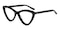 Mildred Black Cat Eye Acetate Eyeglasses