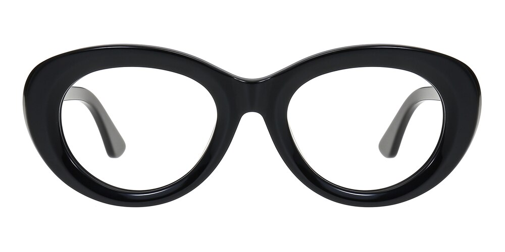 Lena Black Cat Eye Acetate Eyeglasses