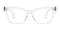 Hickory Crystal Cat Eye Acetate Eyeglasses
