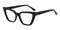 Hickory Black Cat Eye Acetate Eyeglasses