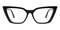 Hickory Black Cat Eye Acetate Eyeglasses
