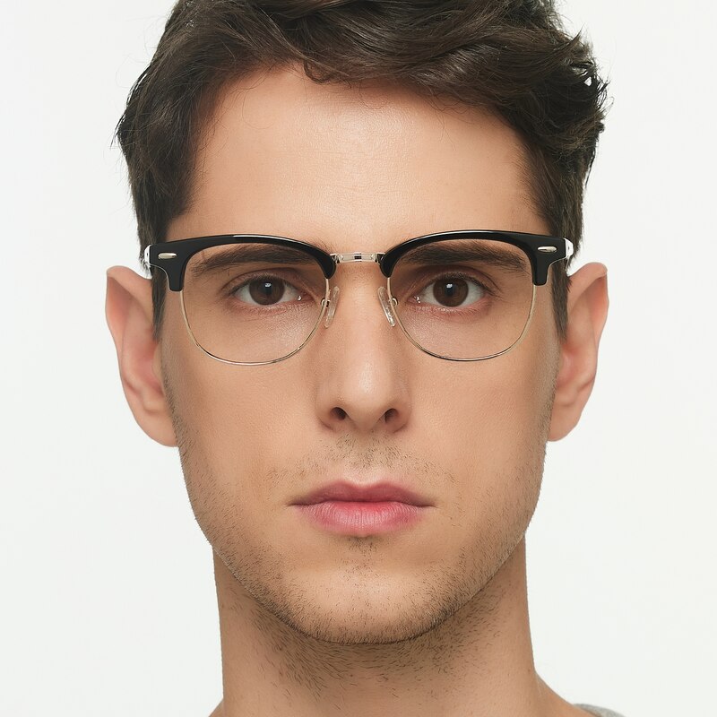 Pasadena Black/Golden Oval TR90 Eyeglasses