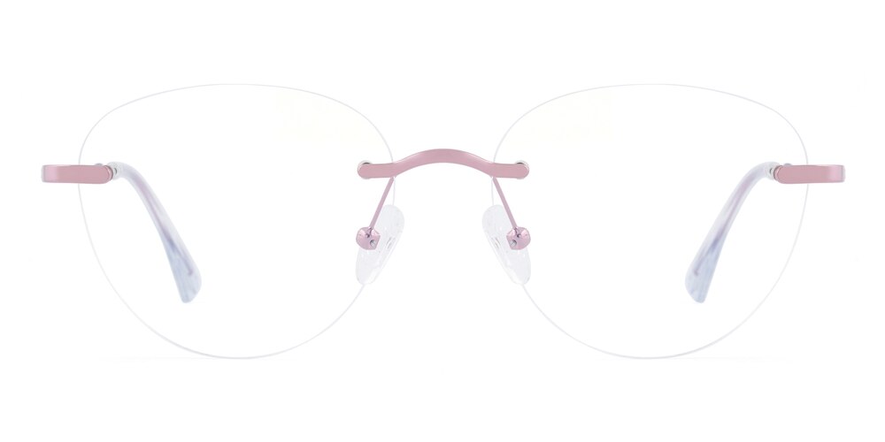 Marguerite Purple Cat Eye Metal Eyeglasses