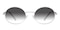 Melissa Silver Oval Metal Sunglasses